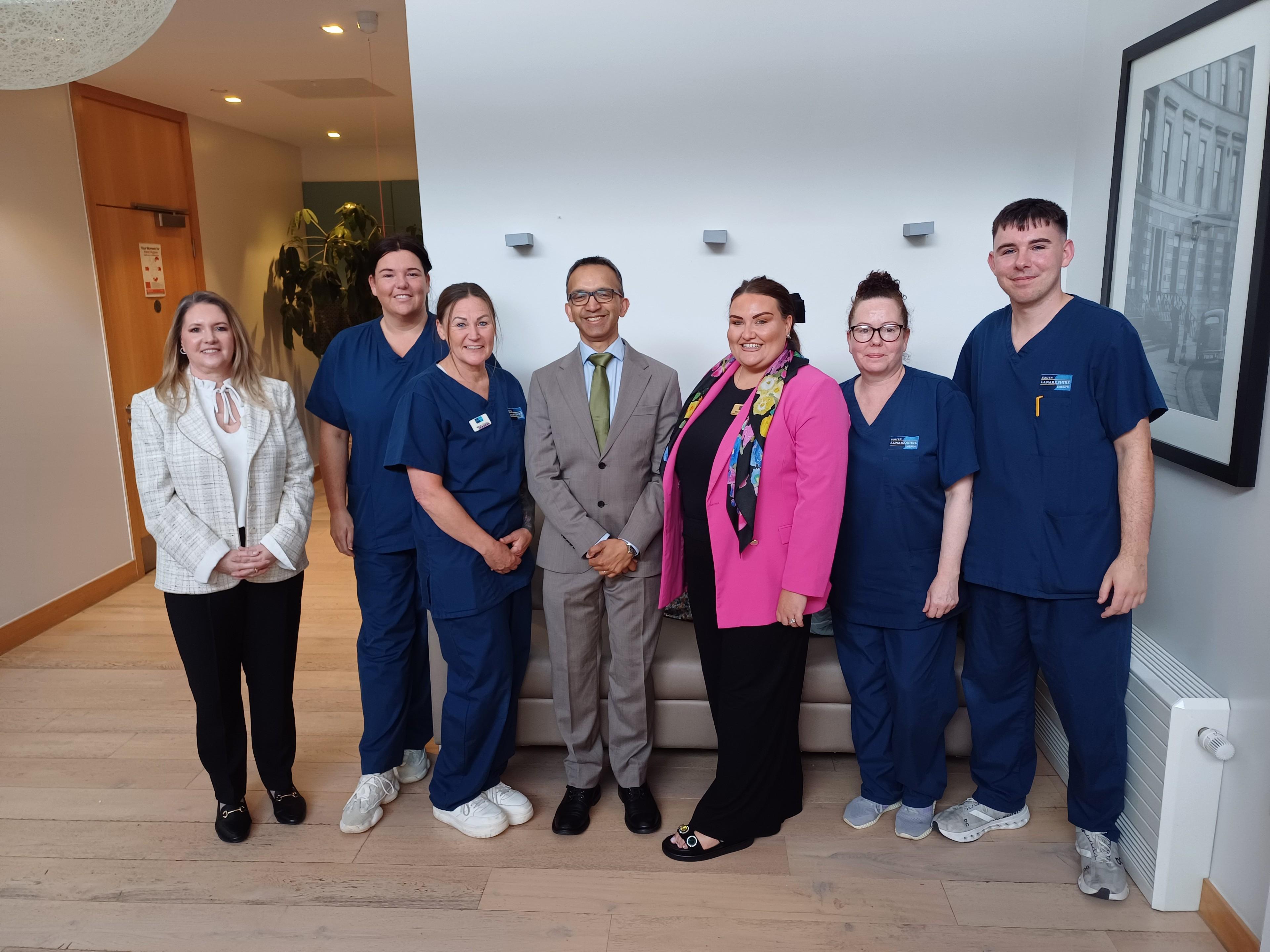 SLC Pioneering digital inclusion project transforms connection in South Lanarkshire care homes